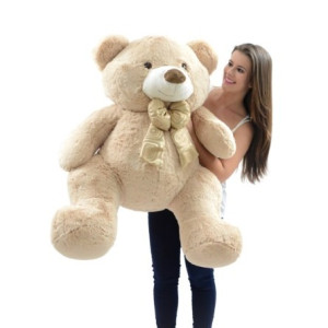 Urso De Pelúcia Guto Areia 1m