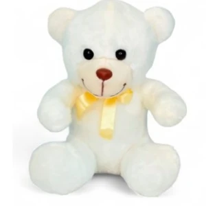 Urso Pelúcia Nicho Pêssego Sem Fita 24cm
