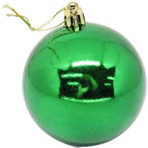 Artigo Para Decoracao Natal Bola 5cm Fosca/lisa/glit.verde