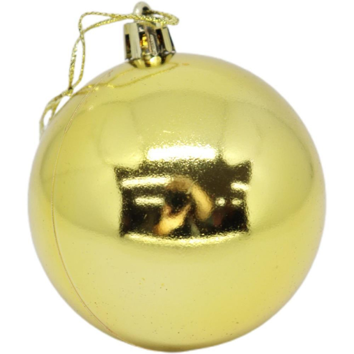 Artigo Para Decoracao Natal Bola 7cm Fosca/lisa/glit.ouro