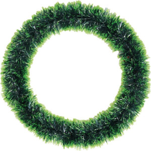 Artigo Para Decoracao Natal Guirlanda Aramada 30cm Verde