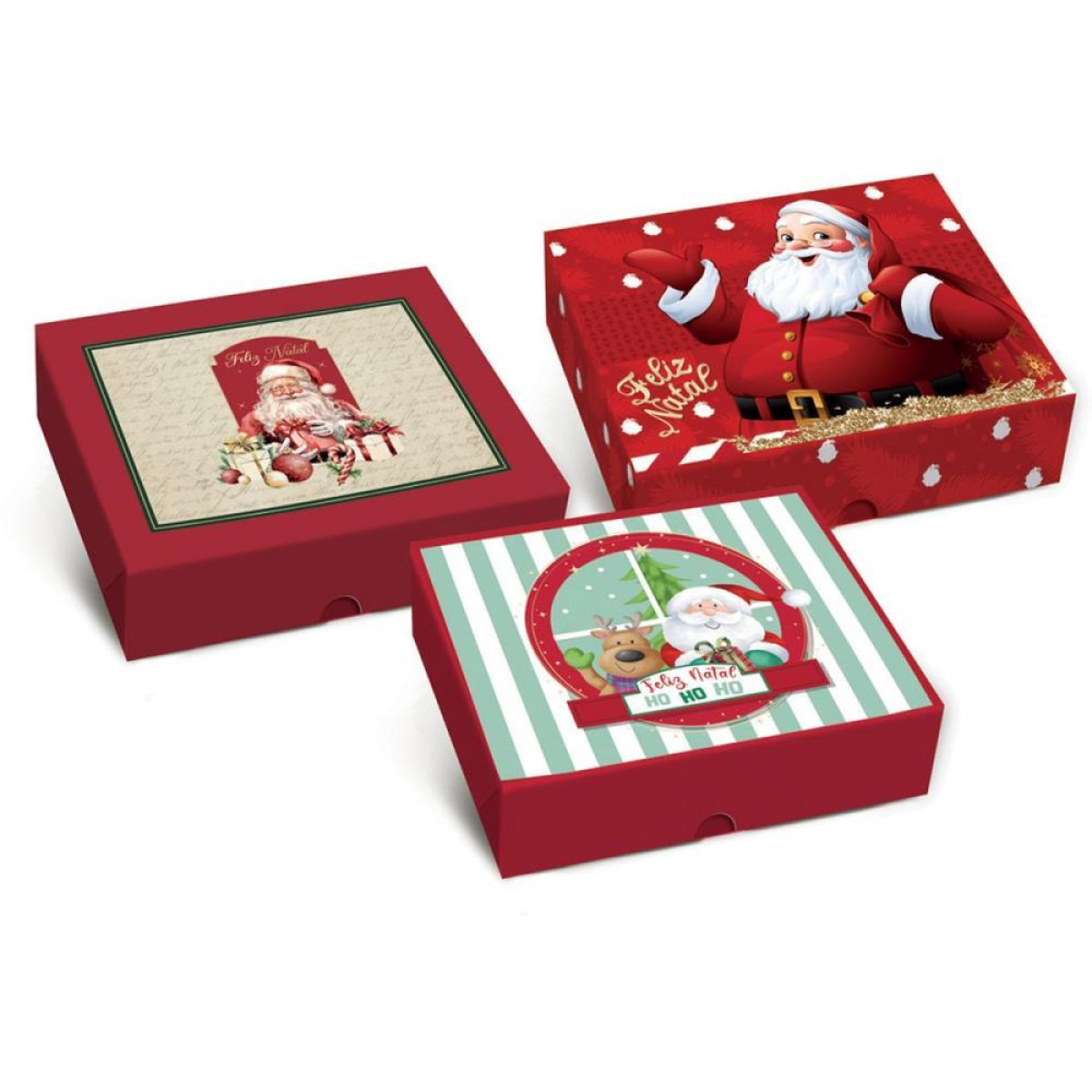 Caixa De Natal Retangular 25x20x5cm (s)