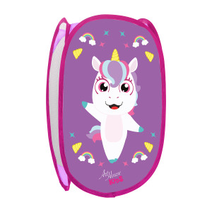 Cesto Multiuso Telado Unicornio 30,5x30x48cm Cx:120-843854-61797