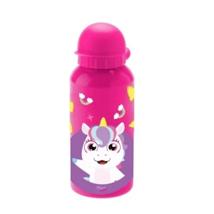Garrafa Inox 400 Ml Com Bico Tema Unicórnio