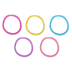 Elástico De Cabelo Fino Colorido Com 100 Unidades-839960-35256