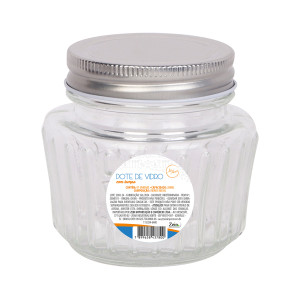 Pote De Vidro 280 Ml Com Tampa Inox-843884-85510