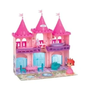 Faz De Conta Meg Doll Castelo Rosa Claro 50 Cm - Caixa Parda