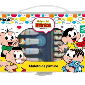 Maleta De Pintura 42 Peças - Turma Da Mônica