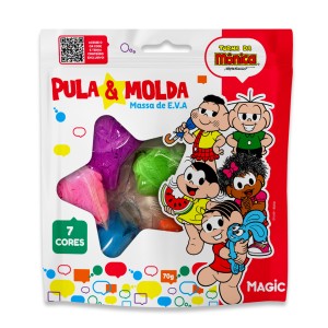 Massa De Modela Eva Pula E Molda 70g  - Turma Da Mônica