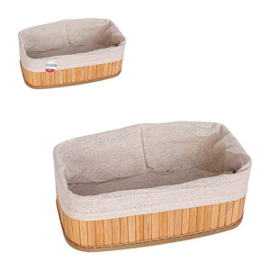 Cesta Retangular De Bambu 23 X 13 X 8 Cm-844104