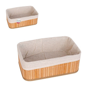 Cesta Retangular De Bambu 26 X 17 X 10 Cm-844105