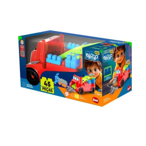 Bloco Blocolândia Click Caminhão Megatruck Aventura Click 20 Cm - Caixa Litografada