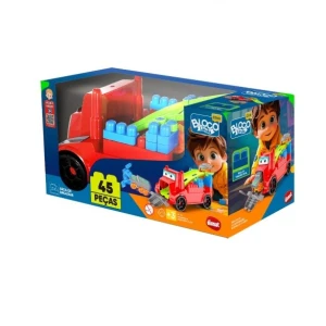 Bloco Blocolândia Click Caminhão Megatruck Aventura Click 20 Cm - Caixa Litografada