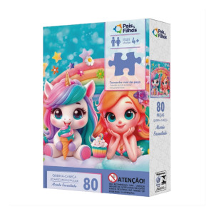 Q. Cabeca 80 Pcs - Reino Encantado-792988