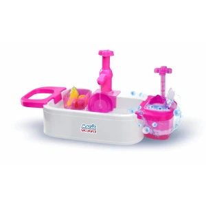 Faz De Conta Pia Splash Rosa Com Lava-lava 50 Cm - Caixa Parda