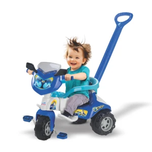 Triciclos Veloz Max Design Moderno Com Rodas Resistentes E Guidão Ergonômico 90 Cm - Caixa Parda