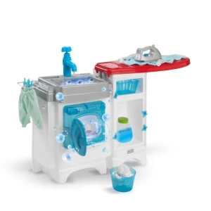 Faz De Conta Lavanderia Lava E Passa Mini Lavanderia Design Detalhado 81 Cm - Caixa Parda
