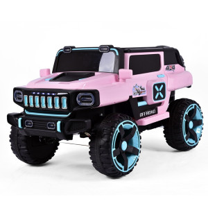Veículo Elétrico Space Cross 4x4 Rosa 132 Cm - Caixa Parda