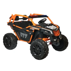 Veículo Elétrico Utv Premium 4x4 Laranja 128 Cm - Caixa Parda