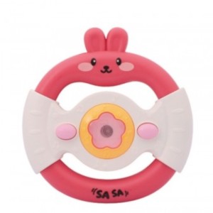 Primeira Infância Volante Coelhinho Botões Coloridos Luzes E Sons - Caixa Litografada