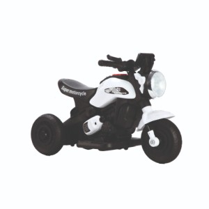 Veículo Elétrico First Custom Moto Branca 48 Cm - Caixa Parda