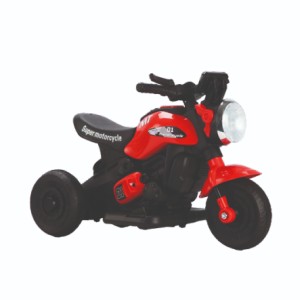 Veículo Elétrico First Custom Moto Vermelha 48 Cm - Caixa Parda