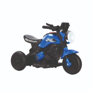 Veículo Elétrico First Custom Moto Azul 48 Cm - Caixa Parda