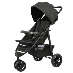 Primeira Infância Carrinho De Passeio 3 Rodas Verde E Preto 22 Cm - Caixa Litografada