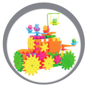 Blocos De Montar Com Engrenagens 81 Peças-844267-79141