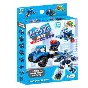 Blocos De Montar Polícia Com 8 Modelos-844376-21770