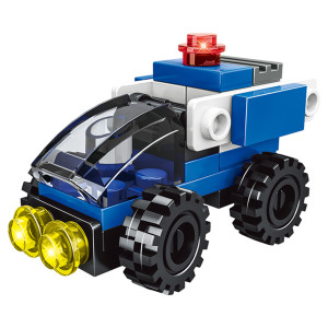 Blocos De Montar Polícia Com 8 Modelos-844376-22442