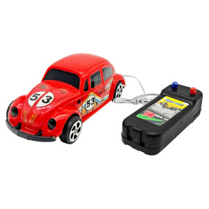 Carro Com Controle 3 Funções Modelo Fusca Com Fio 12 Cm-844249-50688