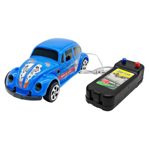Carro Com Controle 3 Funções Modelo Fusca Com Fio 12 Cm-844249-59512