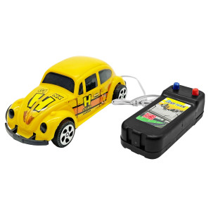 Carro Com Controle 3 Funções Modelo Fusca Com Fio 12 Cm-844249-94298