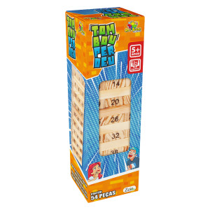 Jogo Derrubou Perdeu Em Mdf Com 54 Peças-844451-37150