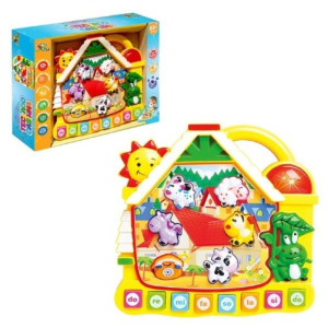 Piano Casinha Com Bichinhos E Luz 17 X 16 Cm-844364-313