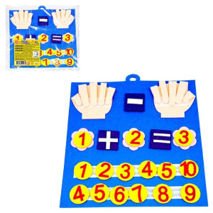 Placa De Feltro Contando Números 30 X 30 Cm-844382-793