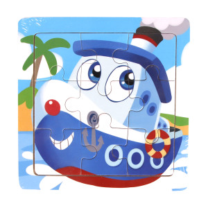 Quebra Cabeca Veiculos Sortido 11x11cm Cx:240-844428-80081