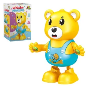 Urso Dançarino Com Som E Luz 20 Cm