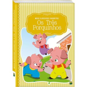 Livro Infantil Ilustrado Os Tres Porquinhos Cd 18x22 14