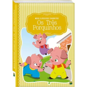 Livro Infantil Ilustrado Os Tres Porquinhos Cd 18x22 14