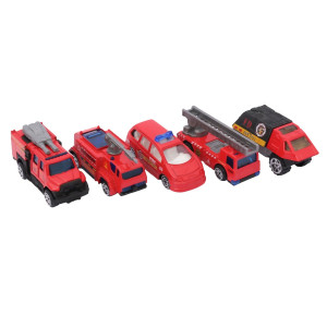 Brinquedo Kit Die-cast Com 5 Peças 22 Cm - Caixa Litografada
