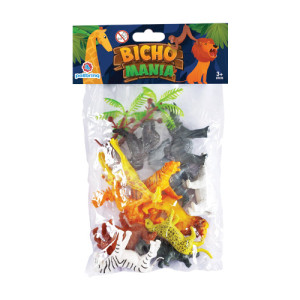 Brinquedo Bicho Mania Mundo Animal 13 Cm - Solapa
