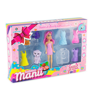 Faz De Conta Boneca Turma Da Manu 19 Cm - Caixa Litografada