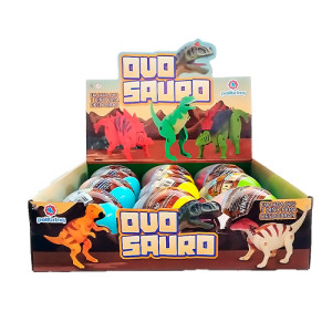 Brinquedo Ovo Surpresa Dino Sauro 10 Cm - Display