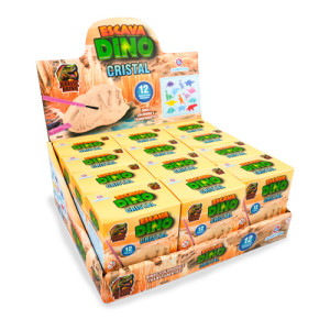 Brinquedo Escava Dino Cristal 5 Cm - Display