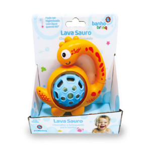 Primeira Infância Lava Sauro Dinossauro De Banho 14 Cm - Caixa Aberta
