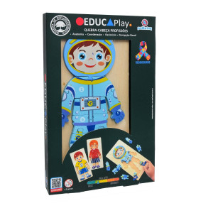 Educativo Educaplay Quebra-cabeça Profissões 20 Cm - Caixa Litografada