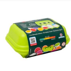 Educativo Educaplay Jogo Ovos Com Números 17 Cm - Caixa Colmeia