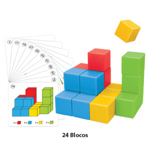 Educativo Educaplay Jogo Siga Os Blocos 23 Cm - Caixa Litografada